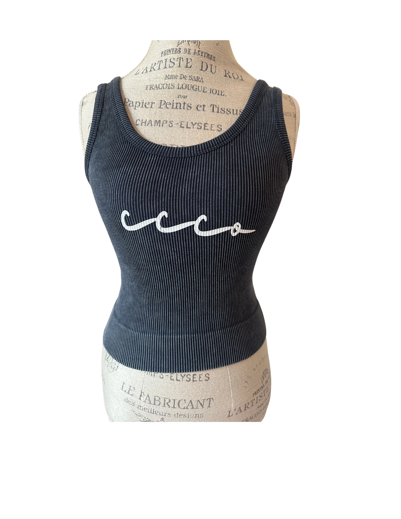 646 Cropped Rib Tank