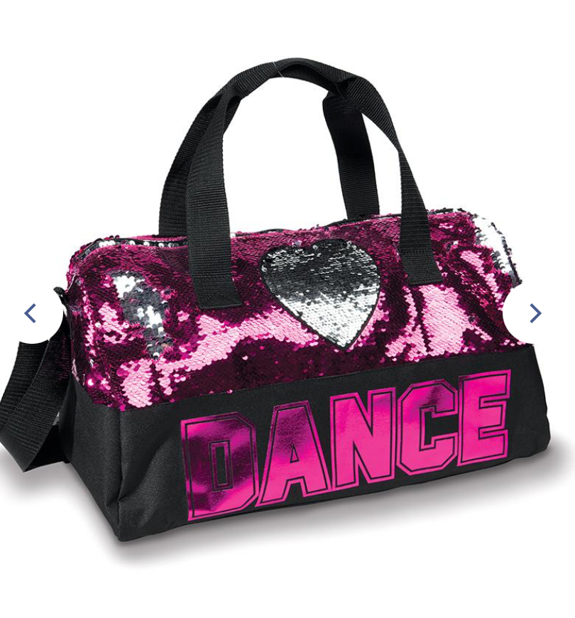 205 Sequin Heart Duffle Bag