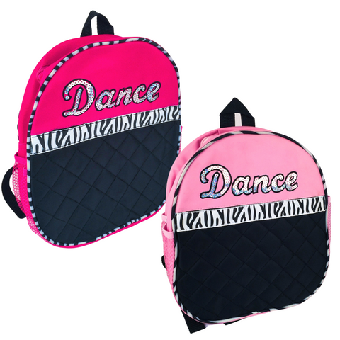 Zebra Sequin Dance Backpack