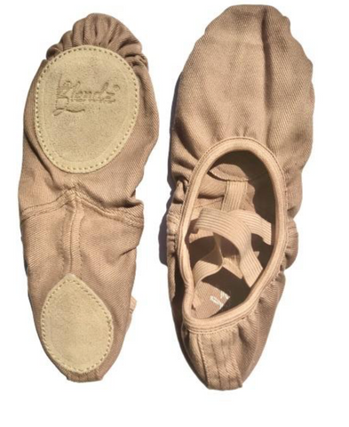 CUSTOM ORDER -- Blendz Canvas  Ballet Shoes -- Tenacious Tan